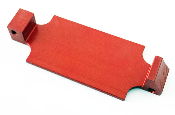 Cod.: 03001010.1 Attacco supporto batteria Ergal Evo 5 Rosso